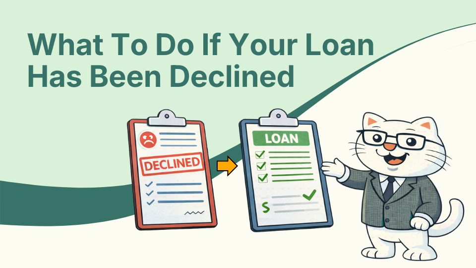 Flat vector illustration about what to do if your loan application is declined
