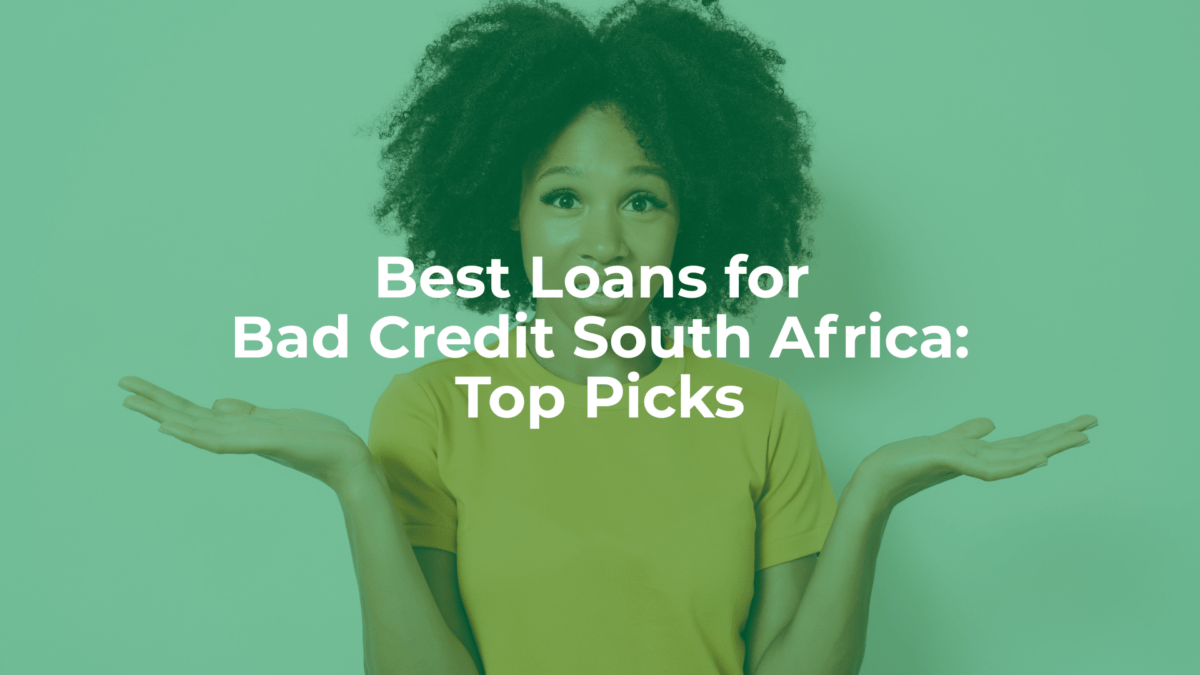 Happy south african woman asking what best loans for bad credit south africa?