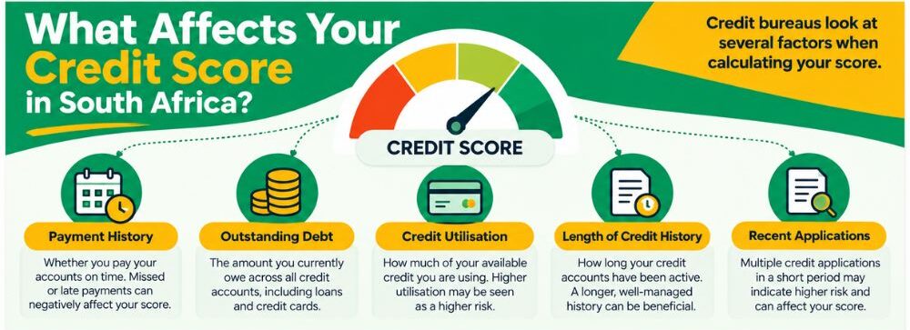 Five factors that can affect your credit score in South Africa
