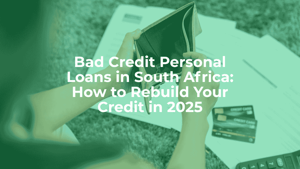 Bad credit personal loans in south africa: how to rebuild your credit in 2025 - article header image.