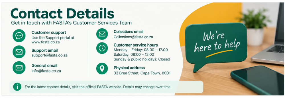 Fasta Contact Details - Fasta contact details and customer service hours
