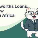Cat holding woolworths loans sign south africa