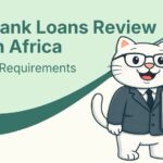 Nedbank Loans Review South Africa - Cat holding a sign for nedbank loans.