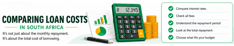 Comparing Loan Costs - Comparing loan costs in south africa