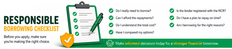 Responsible Borrowing Checklist - Responsible borrowing checklist