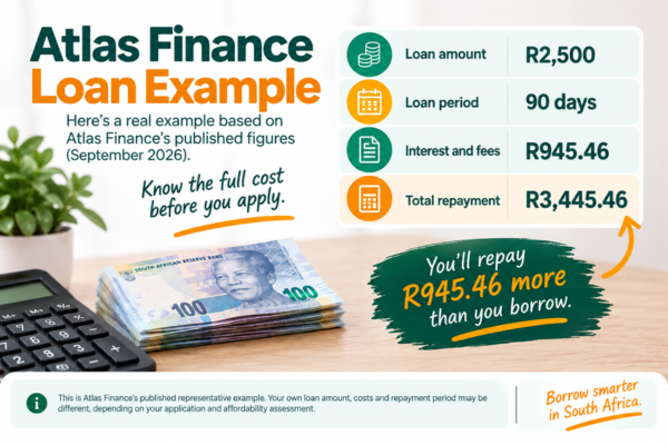 Atlas Finance Loan Example - Atlas finance r2,500 loan cost example
